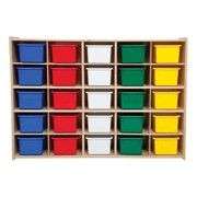 25-Tray Wooden Storage Unit