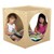 Giant Crawl-Through Play Cube w/ Brown Cushion