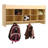 Wall-Mount Wooden Coat Rack