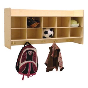 Wall-Mount Wooden Coat Rack