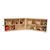 Wooden Mobile Folding Storage Unit - Low - Shown in natural