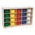 20-Tray Colorful Mobile Storage Unit w/ Assorted Trays - Shown in natural