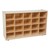 20-Tray Colorful Mobile Storage Unit w/o Trays - Shown in natural