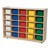 25-Tray Colorful Mobile Storage Unit w/ Assorted Trays - Natural