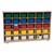 30-Tray Colorful Mobile Storage Unit w/ Assorted Trays - Natural