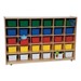 30-Tray Colorful Mobile Storage Unit w/ Assorted Trays - Natural