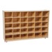 30-Tray Colorful Mobile Storage Unit w/o Trays - Natural