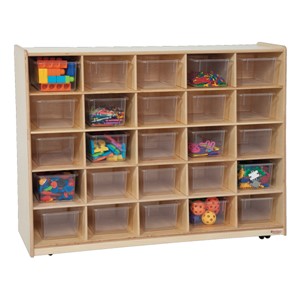 25-Tray Storage Unit w/ Clear Trays - Accessories not included