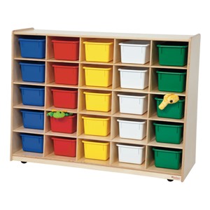 25-Tray Storage Unit w/ Assorted Trays - Accessories not included