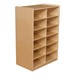 Five-Inch Letter Tray Mobile Storage Unit - 12 Cubbies w/o Trays