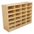 Five-Inch Letter Tray Mobile Storage Unit - 24 Cubbies w/o Trays