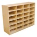 Five-Inch Letter Tray Mobile Storage Unit - 24 Cubbies w/o Trays