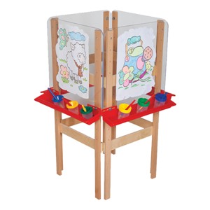 Four-Sided Easel w/ Acrylic