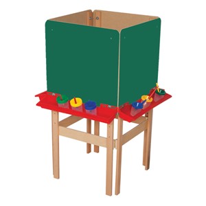 Four-Sided Easel w/ Chalkboard