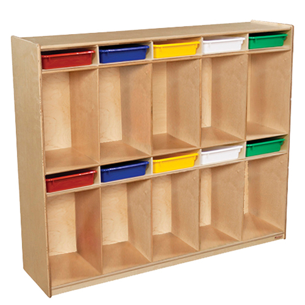 10-Section Locker w/ Assorted Trays
