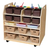Trolley Art Cart w/ Trays