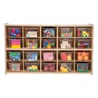 20-Tray Wooden Storage Unit - Assembled & w/ Clear Trays