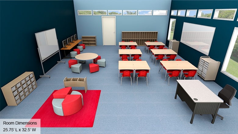 Early Elementary Classroom - Overall View