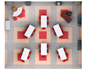 Elementary Interactive Lecture Classroom - Plan View