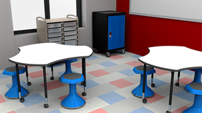 Elementary Flexible Arrangement Classroom - Alt View 1