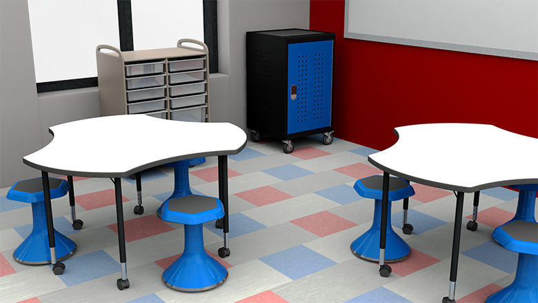 Elementary Flexible Arrangement Classroom - Alt View 1