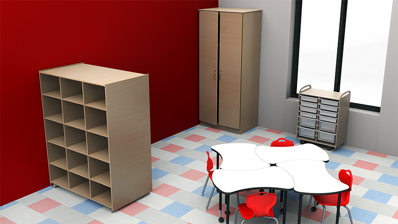 Elementary Flexible Arrangement Classroom - Alt View 2