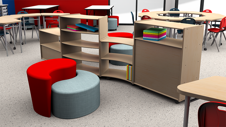 Elementary Flexible Arrangement Classroom - Alt View 2
