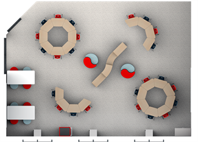 Elementary Flexible Arrangement Classroom - Plan View