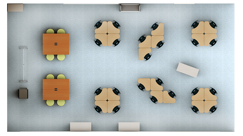 Flexible Arrangement - High School - C - Plan View