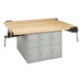 Four-Station Workbench w/ 12 Lockers & Four Vises