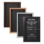 Indoor Enclosed Letter Boards w/ One Door - Many frame styles to choose from