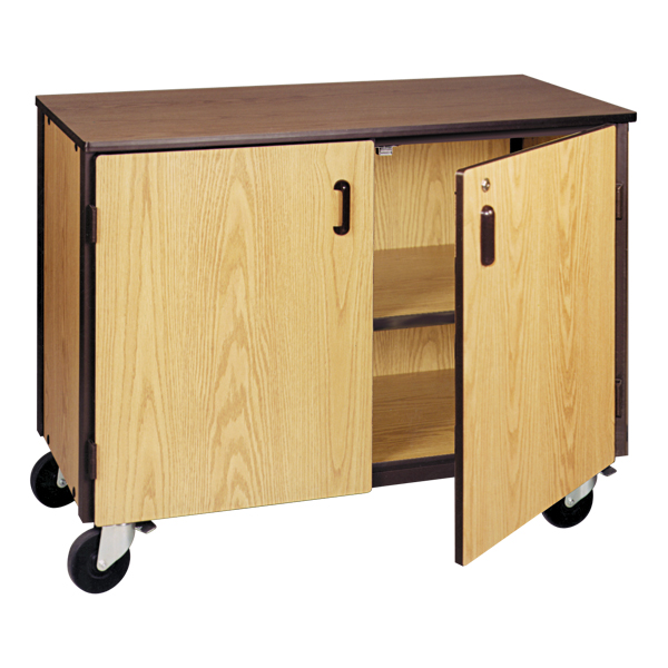 Adjustable-Shelf Storage Cabinet - Shown with doors