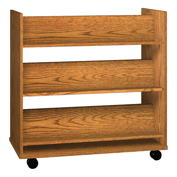 Glacier Series Double-Sided Book Truck