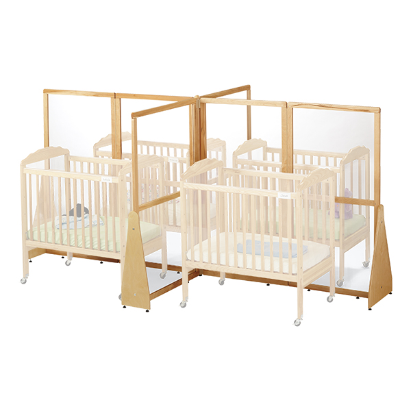 See-Thru Crib Divider - Quad - Shown w/ cribs