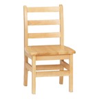 Ladder Back Library Chair - Set of Two (14" Seat Height)