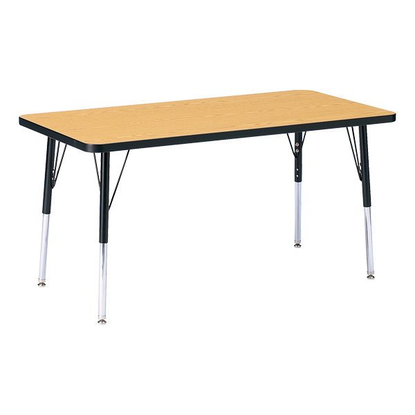 Rectangle Preschool Activity Table - Oak