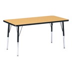Rectangle Preschool Activity Table - Oak