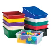 Plastic Cubby Storage Bins, Trays & Lids