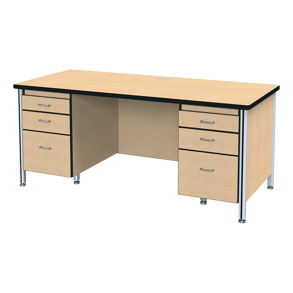 Teacher's Desk - Shown w/ Double Pedestals