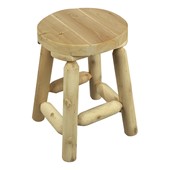 Cedar Looks Log Bar Stool