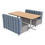 Shapes Series II Soft Seating Sofa w/ Electric & Café Table