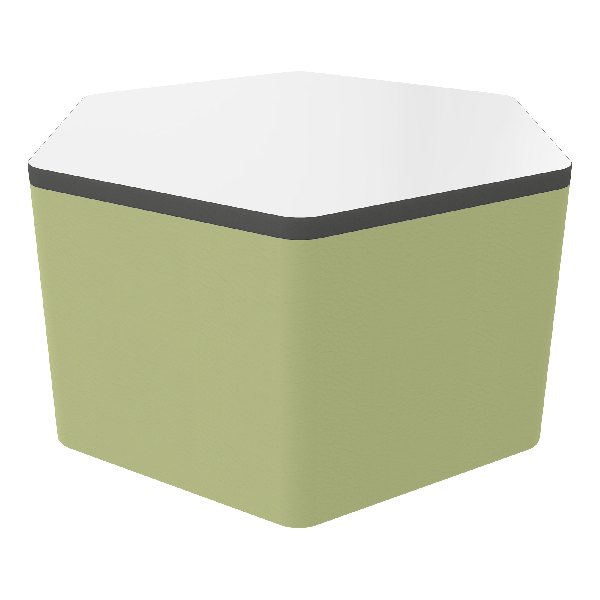Shapes Series II Soft Seating Whiteboard Table - Hex (18'' High)