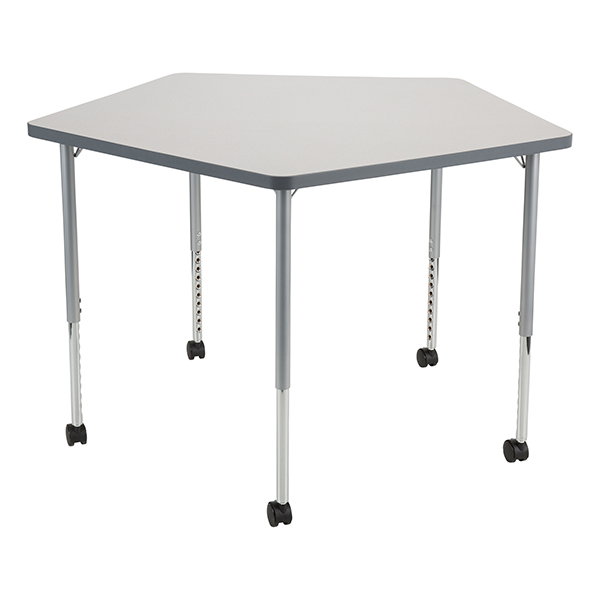 Structure Series Pentagon Mobile Collaborative Table 