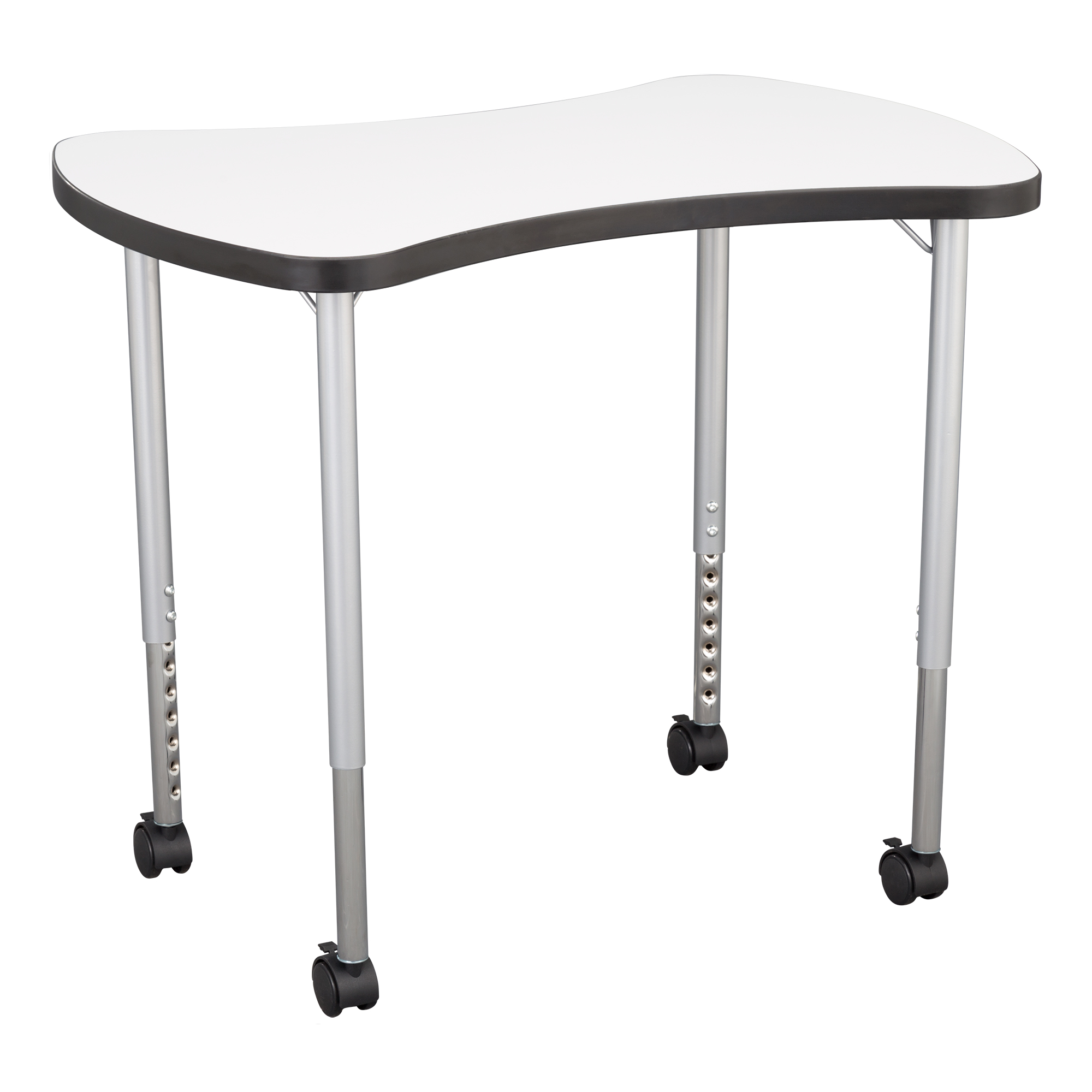 Structure Series Bow-Tie Mobile Collaborative Table w/ Whiteboard Top
