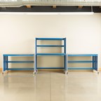 Creation Station Set - One Tall Workbench (60" L x 30" D x 70" H) & Two Workbenches (60" L x 30" D x 36" H)