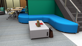 Common Area - Backless Banquette Lounge Seating