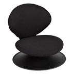 Swivel Floor Chair - Black