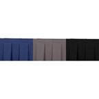 Box Pleat Stage Skirting - Royal Blue, Charcoal Grey, Black
