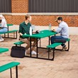 Blow Molded Plastic Picnic Table - Green