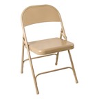 6600 Series Steel Folding Chair - Beige